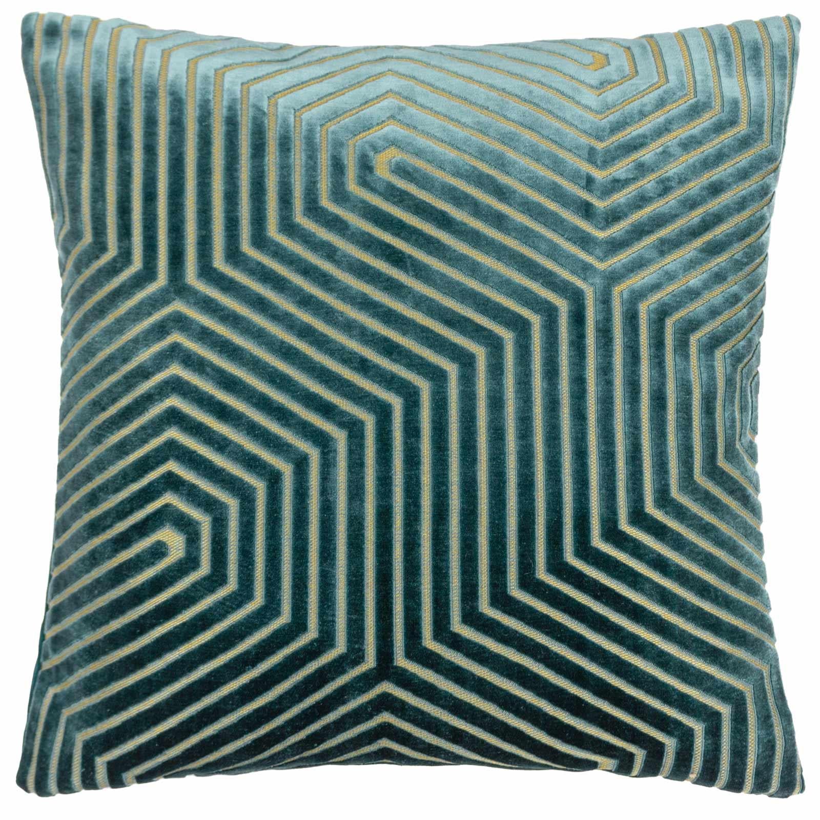 Evoke Cut Velvet Cushion Cover 18" x 18" by Paoletti