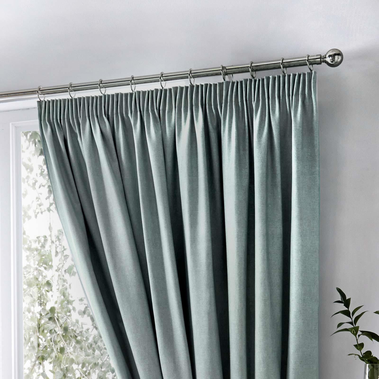 Dijon Blackout Tape Top Pencil Pleat Curtains by Fusion