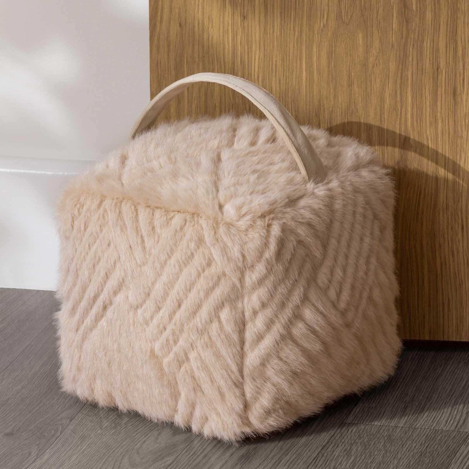 Sonnet Faux Fur Door Stop by Paoletti