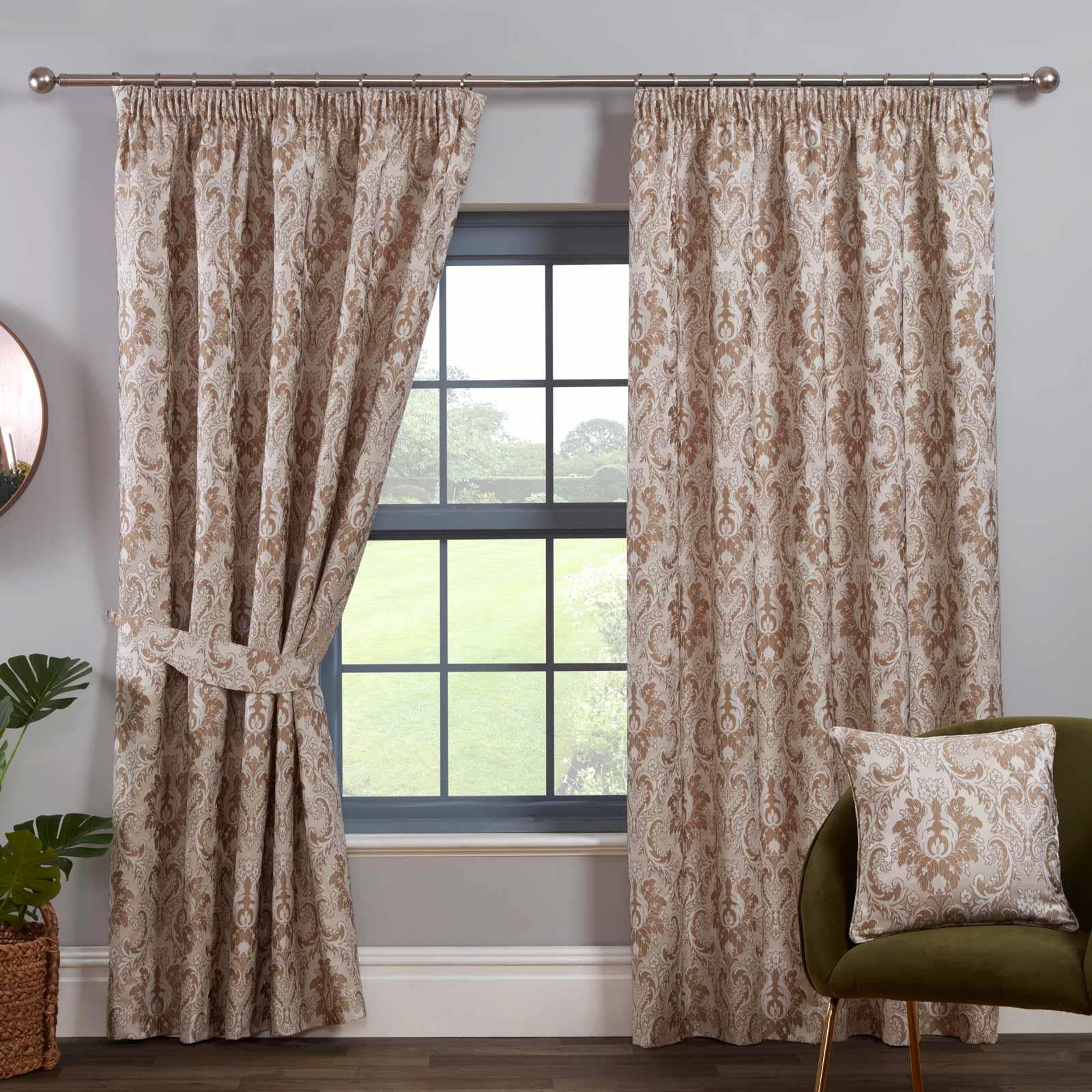 Tegola Tape Top Pencil Pleat Curtains by Sundour