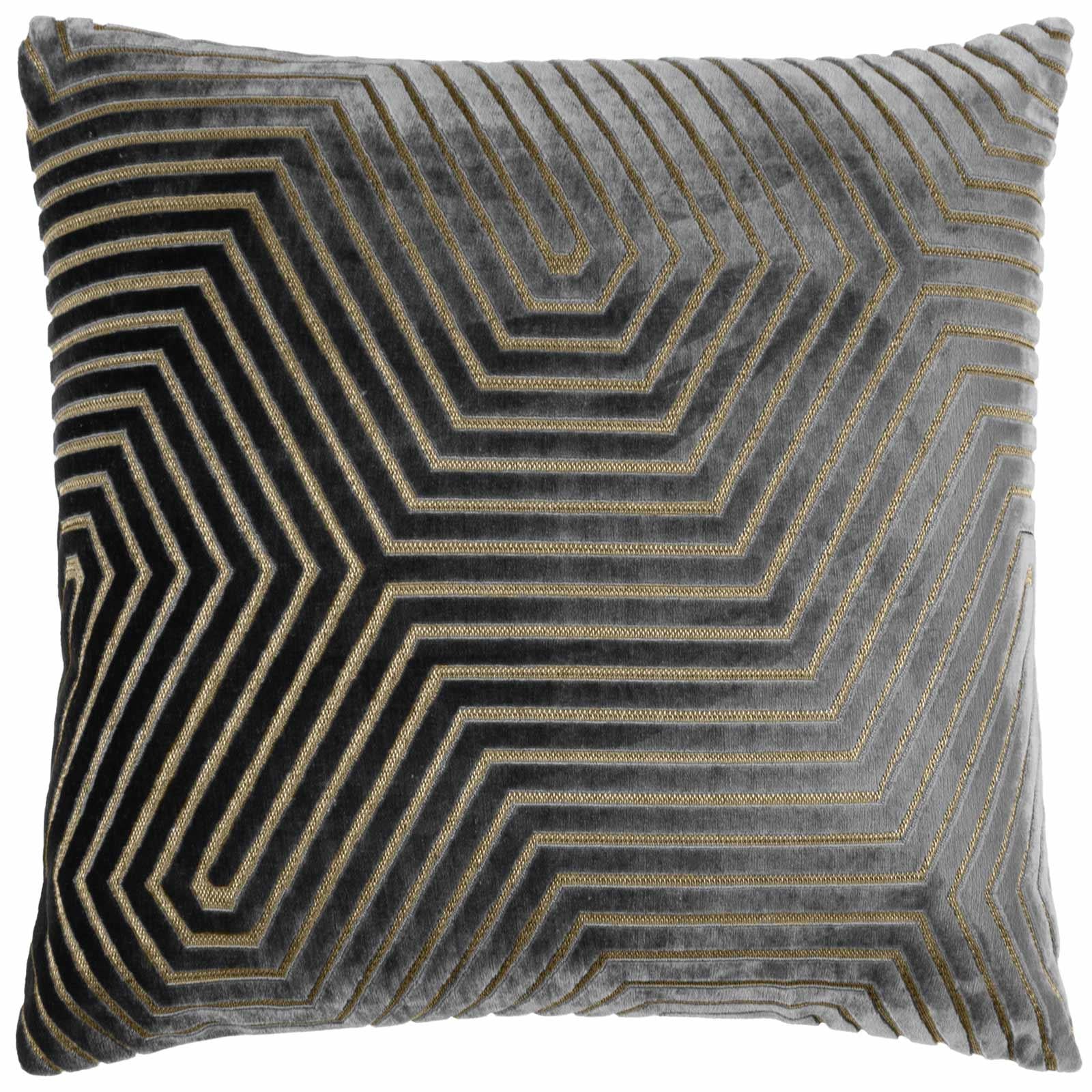 Evoke Cut Velvet Cushion Cover 18" x 18" by Paoletti