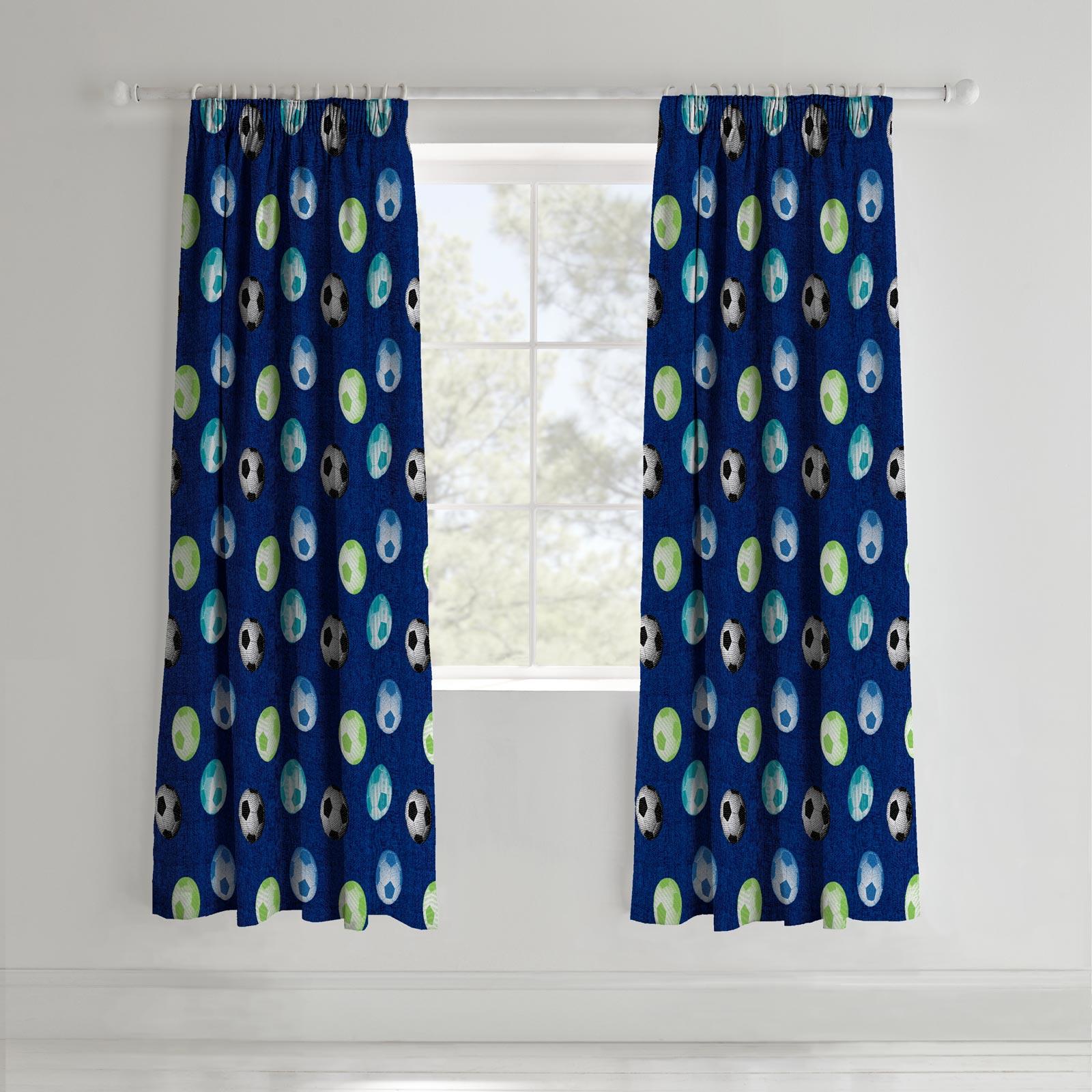 Football Tape Top Curtains by Catherine Lansfield