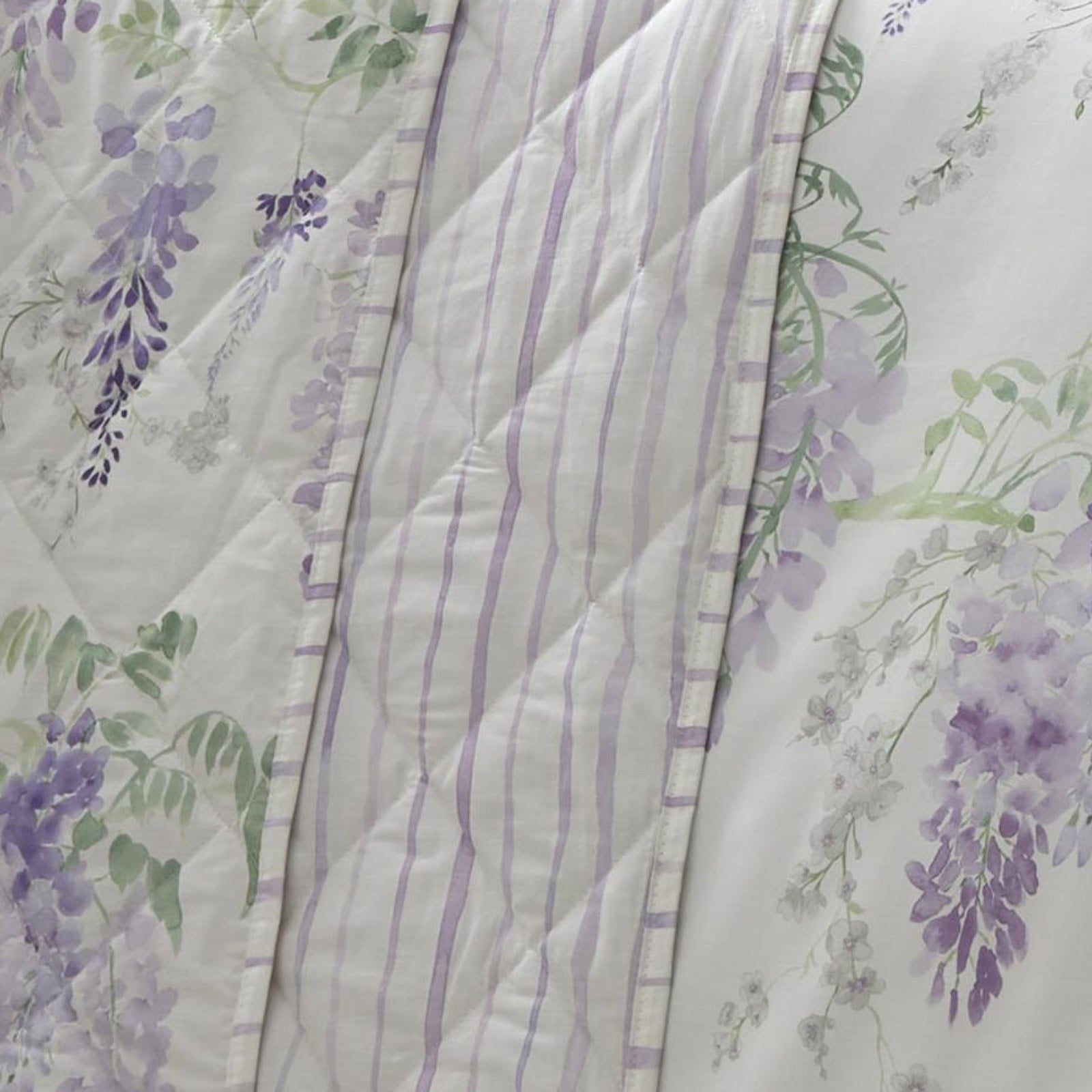 Wisteria Floral Bedspread 230cm x 200cm by Dreams & Drapes Design
