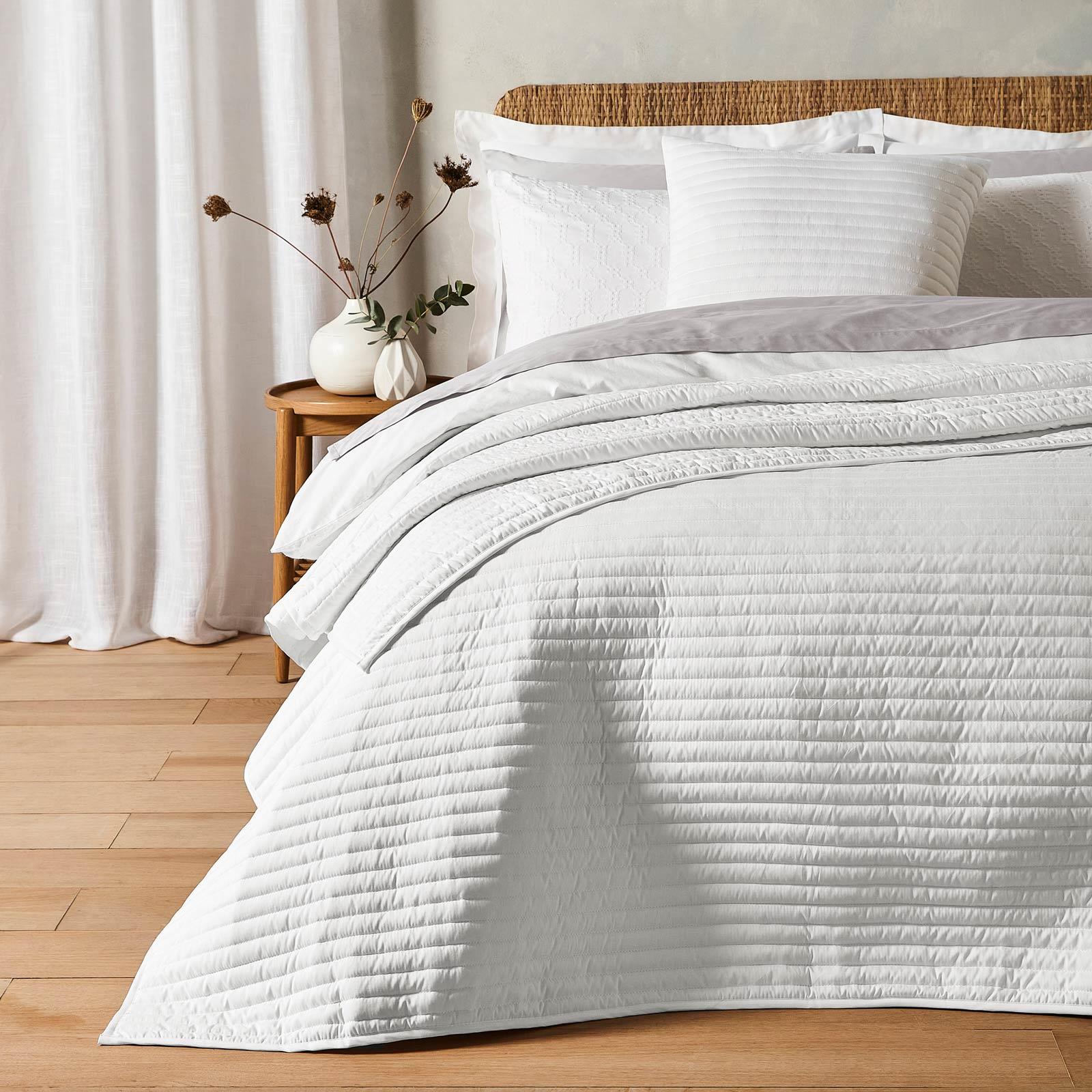 Quilted Lines Bedspread 220cm x 230cm by Bianca