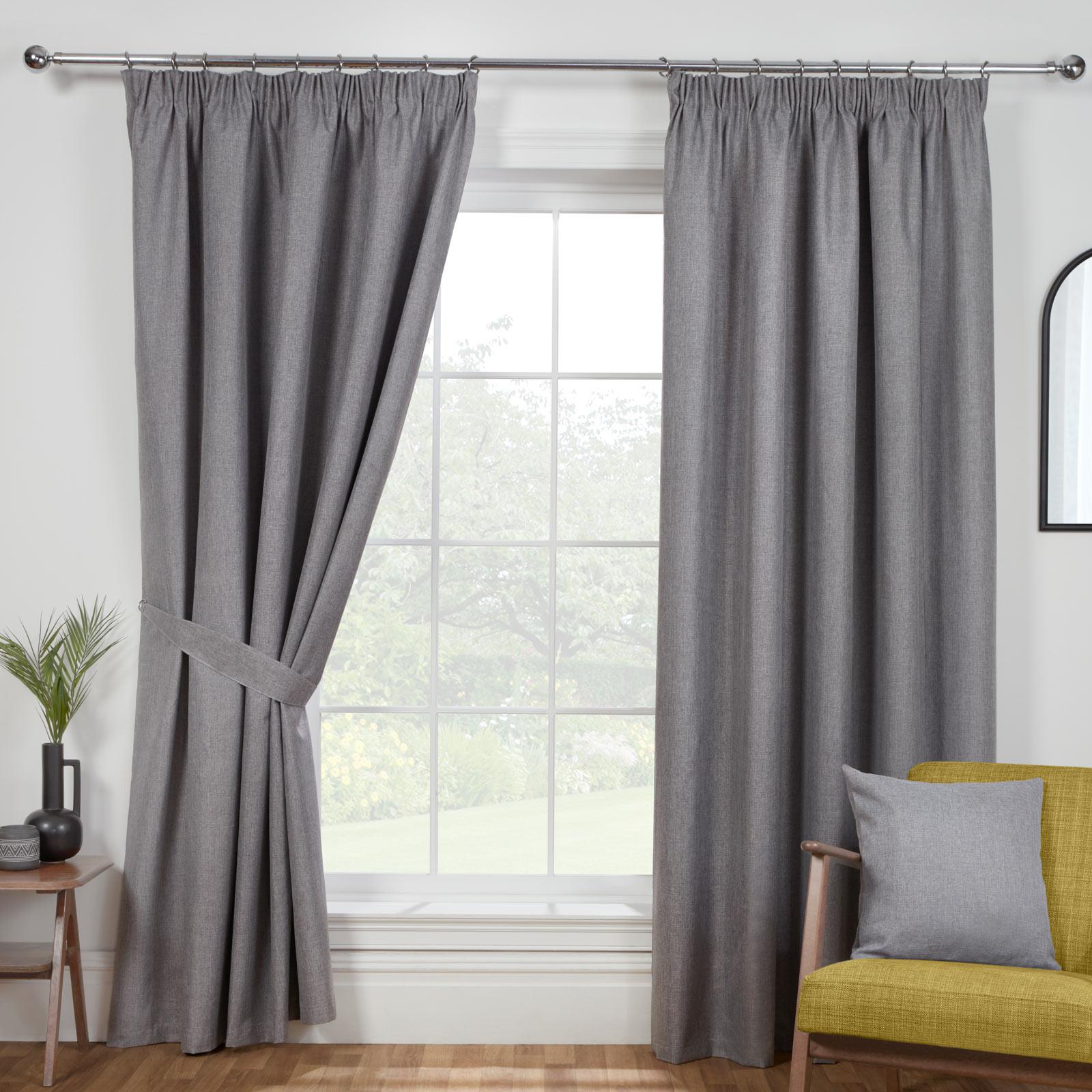 Eclipse Blackout Tape Top Pencil Pleat Curtains by Sundour