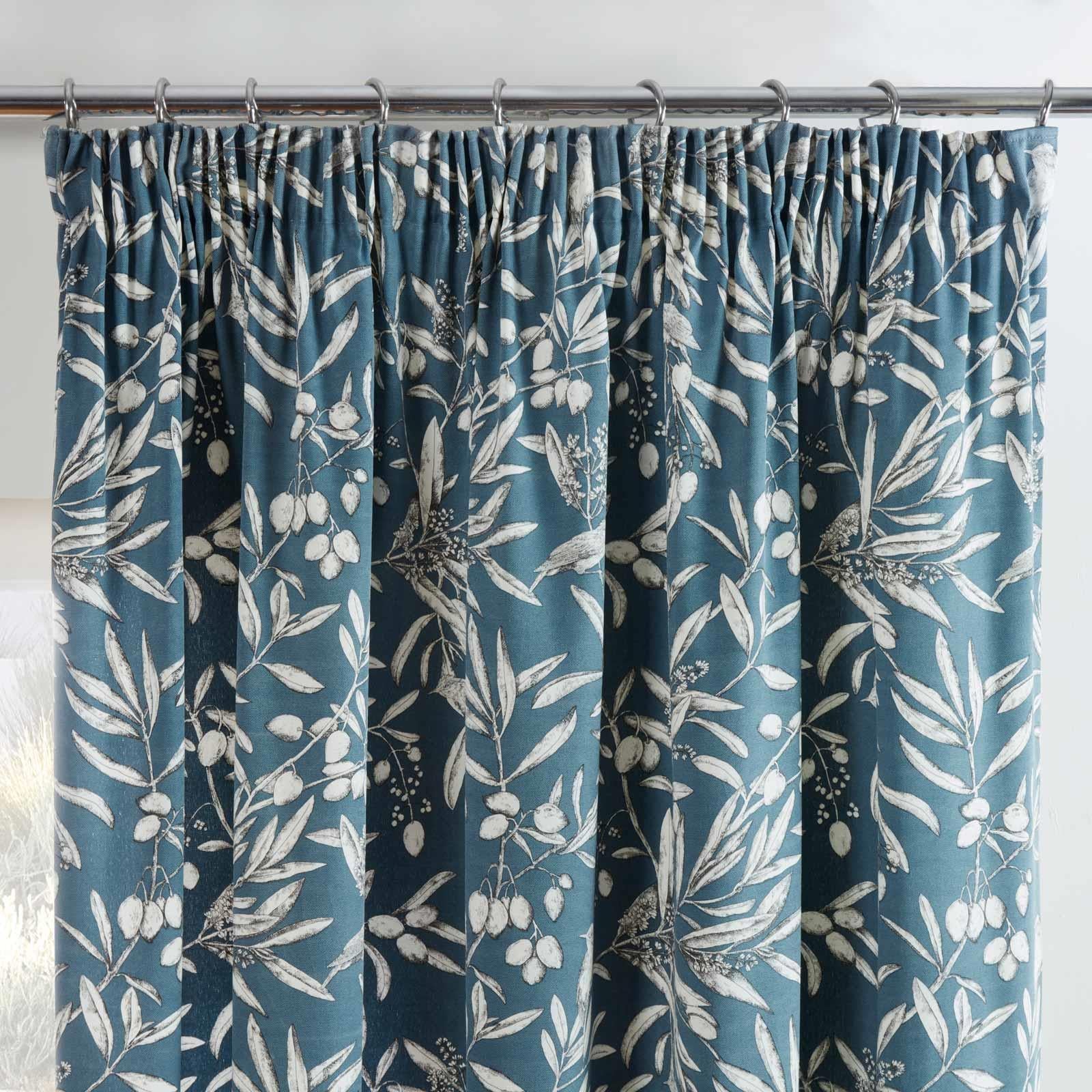 Aviary Tape Top Pencil Pleat Curtains by Sundour
