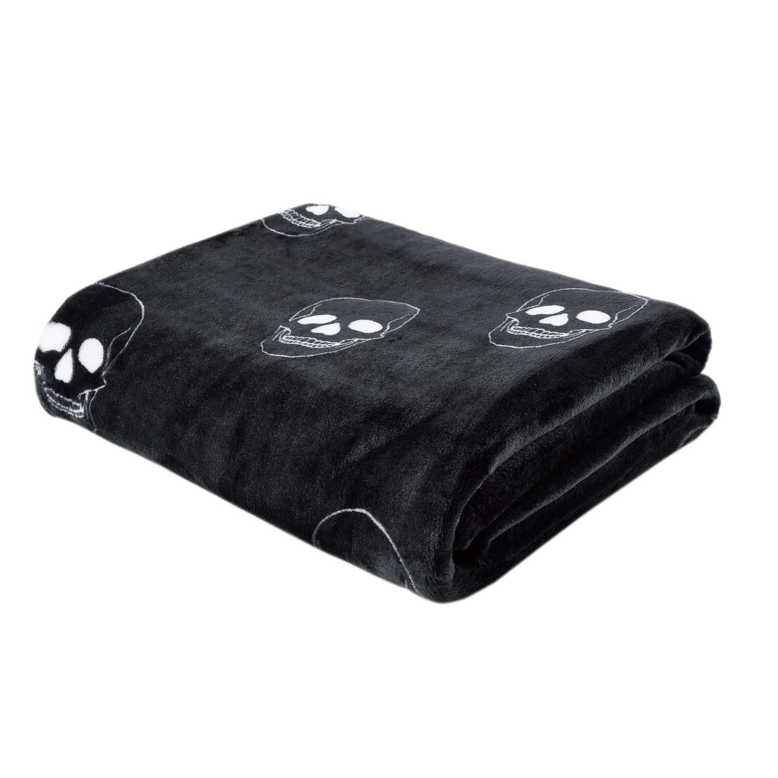 Skulls Fleece Throw by Catherine Lansfield