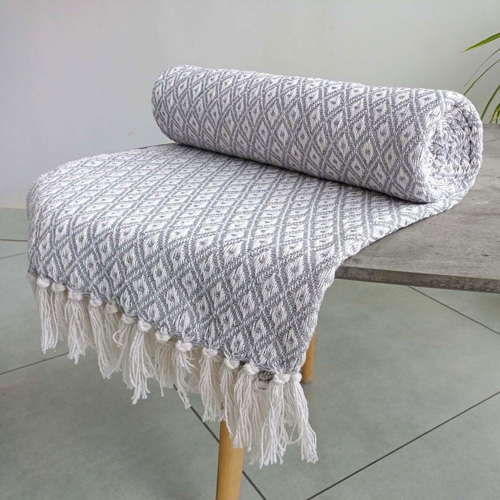 Eden Recycled Cotton Throw Blanket by Rapport Home