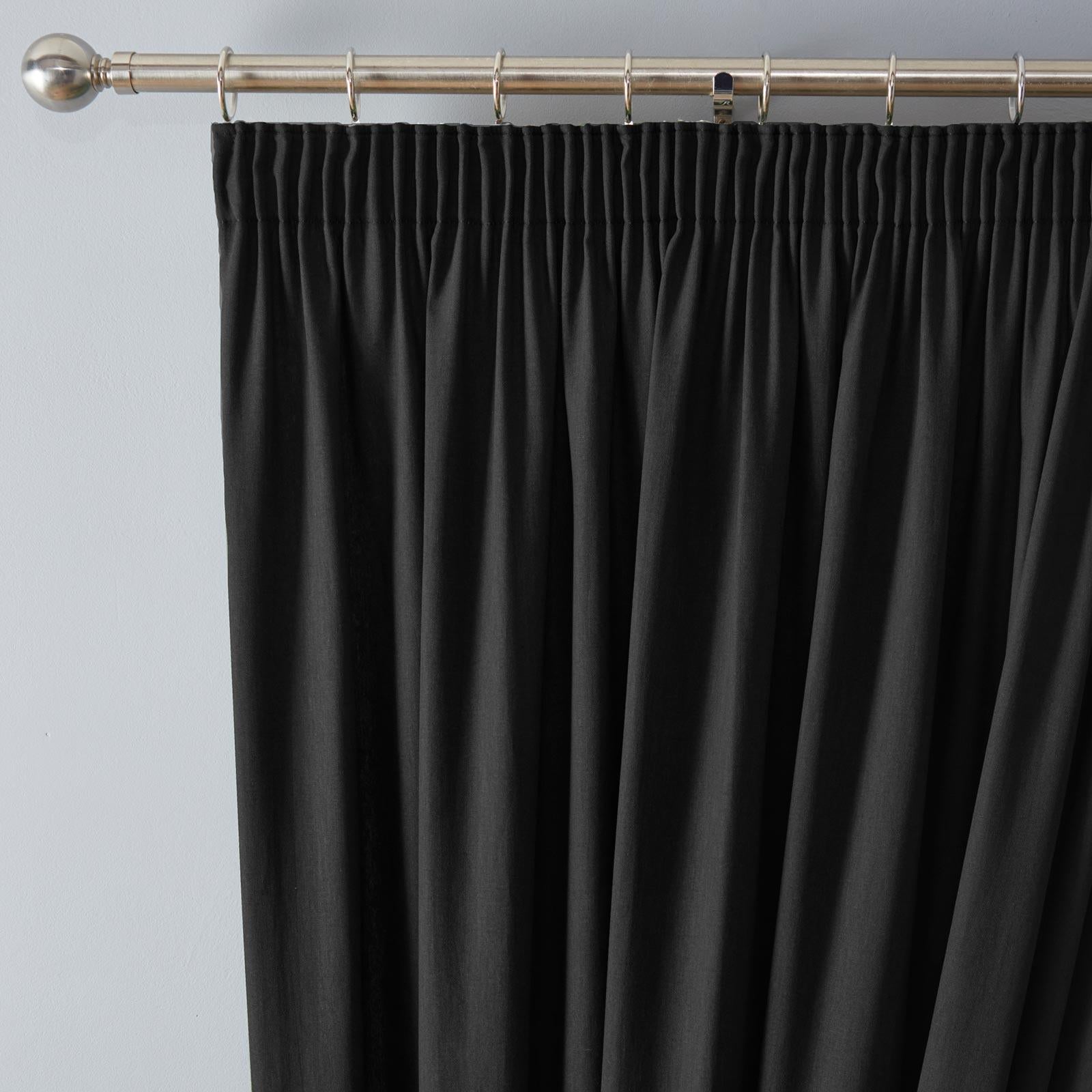 Dijon Blackout Tape Top Pencil Pleat Curtains by Fusion