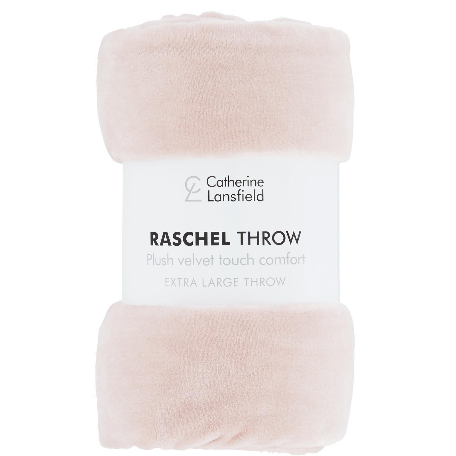 Raschel Velvet Touch Throw Blanket by Catherine Lansfield