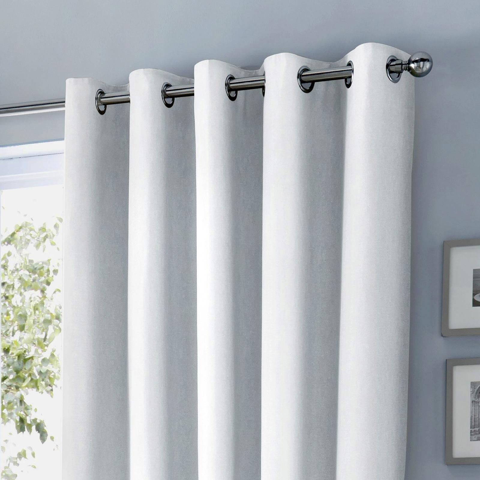 Sorbonne Cotton Lined Eyelet Curtains by Fusion