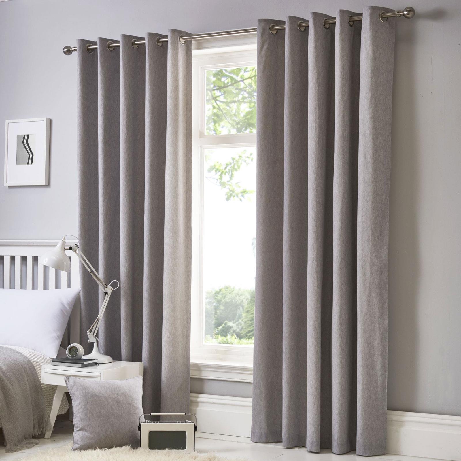 Sorbonne Cotton Lined Eyelet Curtains by Fusion