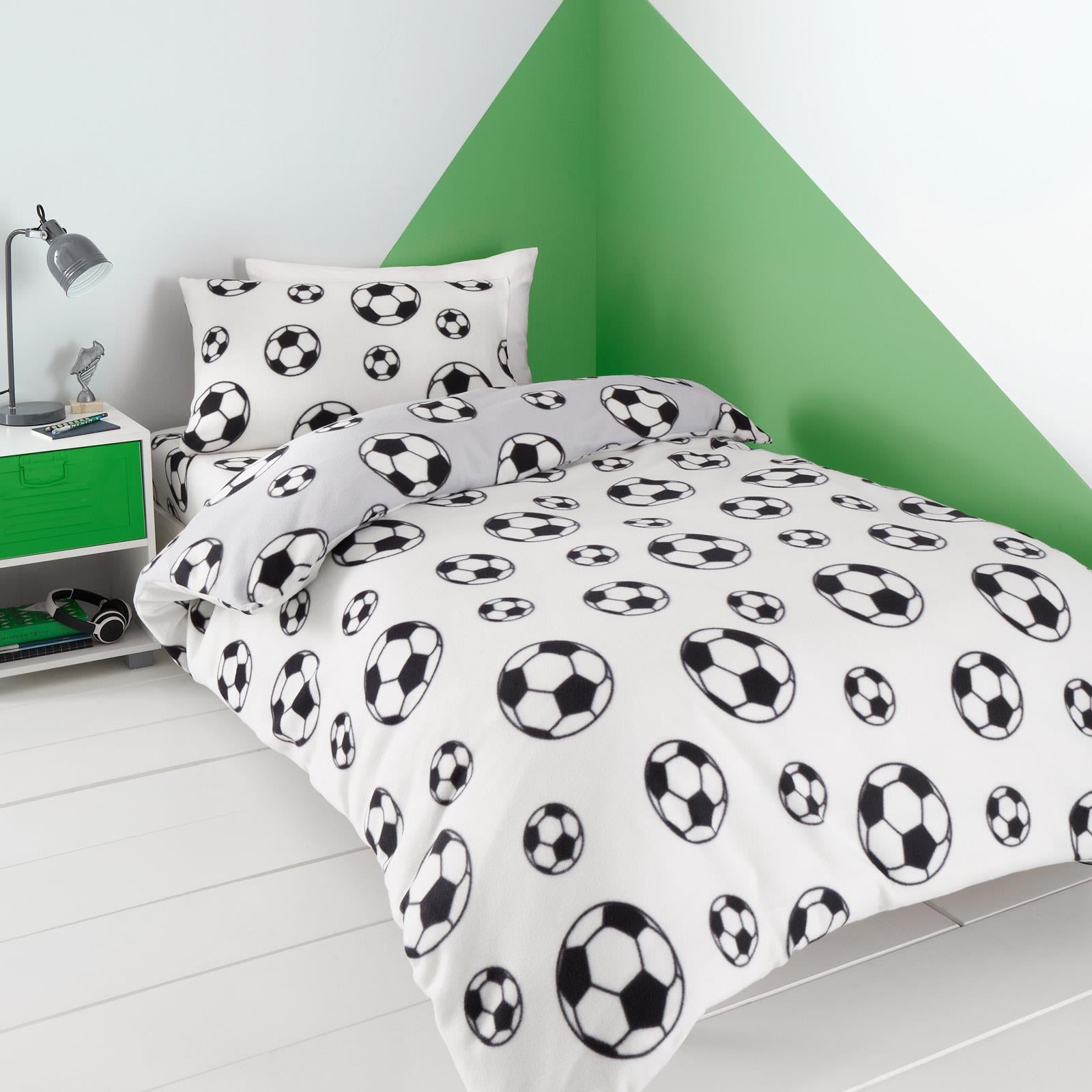 Football Fleece Duvet Cover Set by Catherine Lansfield