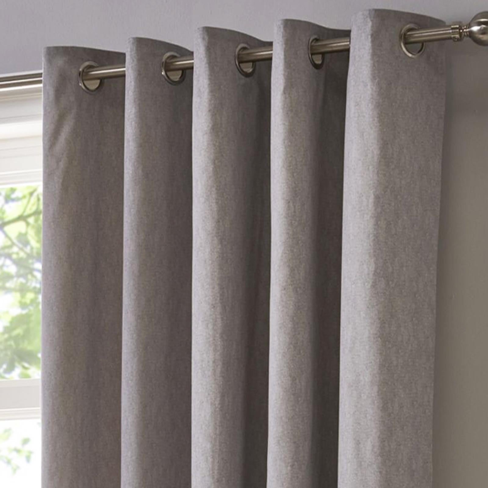 Sorbonne Cotton Lined Eyelet Curtains by Fusion