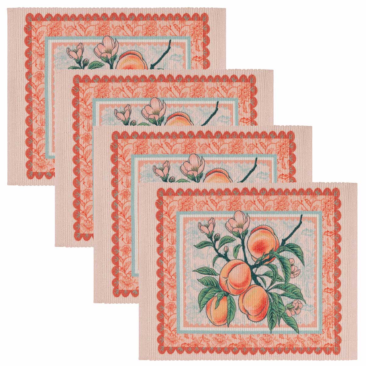 Anemone Peaches Kitchen Table Runner / Placemat by furn.