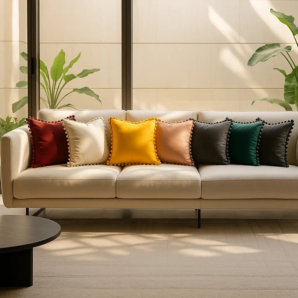 Poms Cushion Cover 43cm x 43cm (17"x17") by Alan Symonds