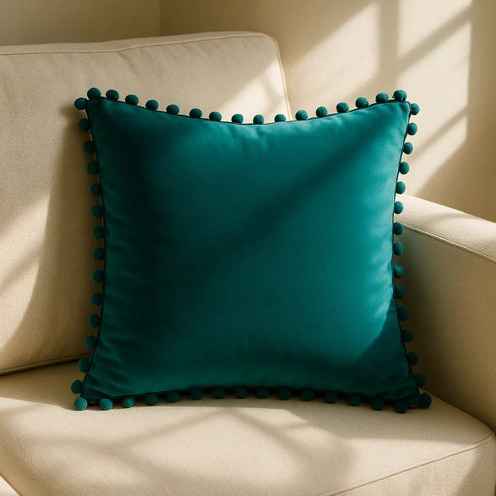 Poms Cushion Cover 43cm x 43cm (17"x17") by Alan Symonds