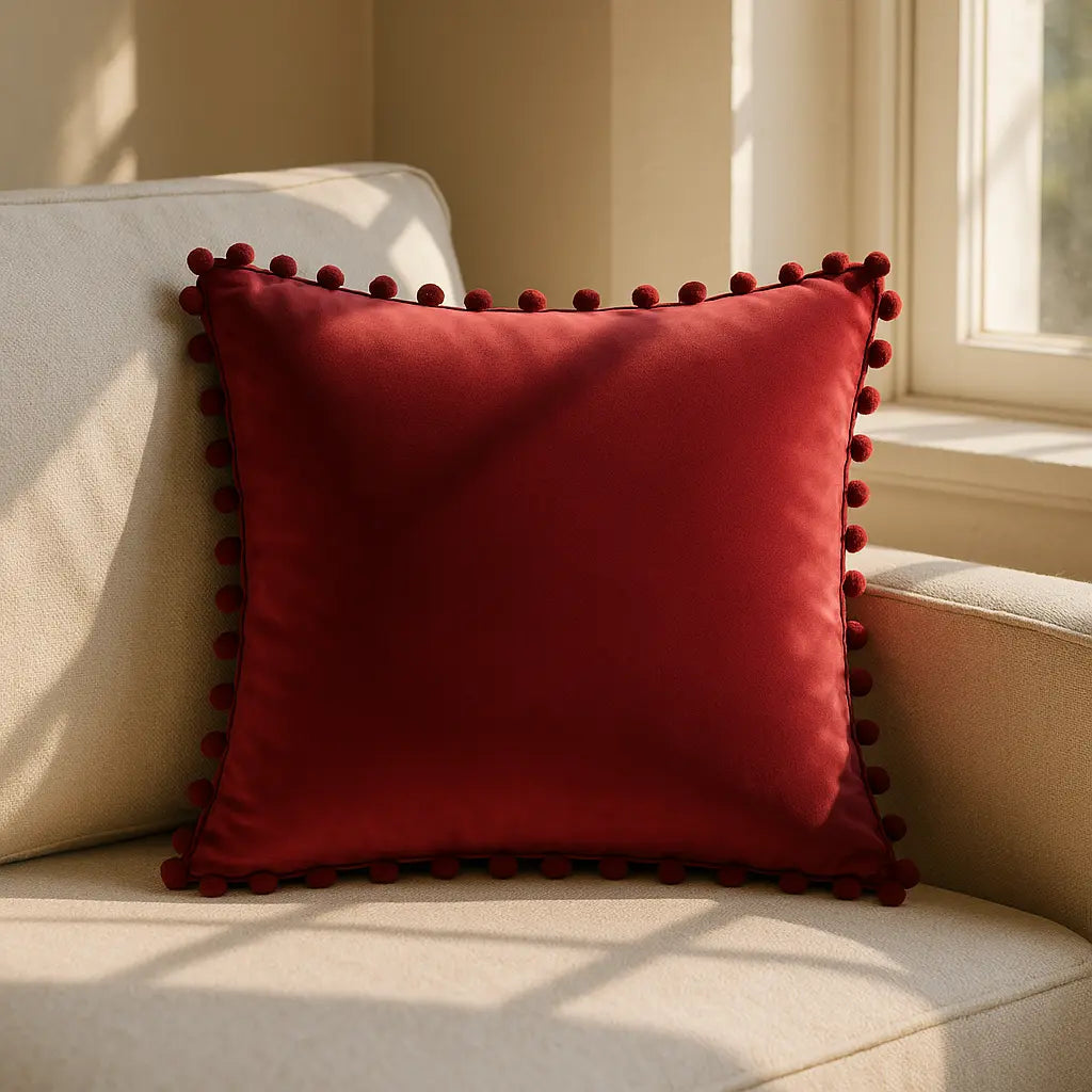 Poms Cushion Cover 43cm x 43cm (17"x17") by Alan Symonds
