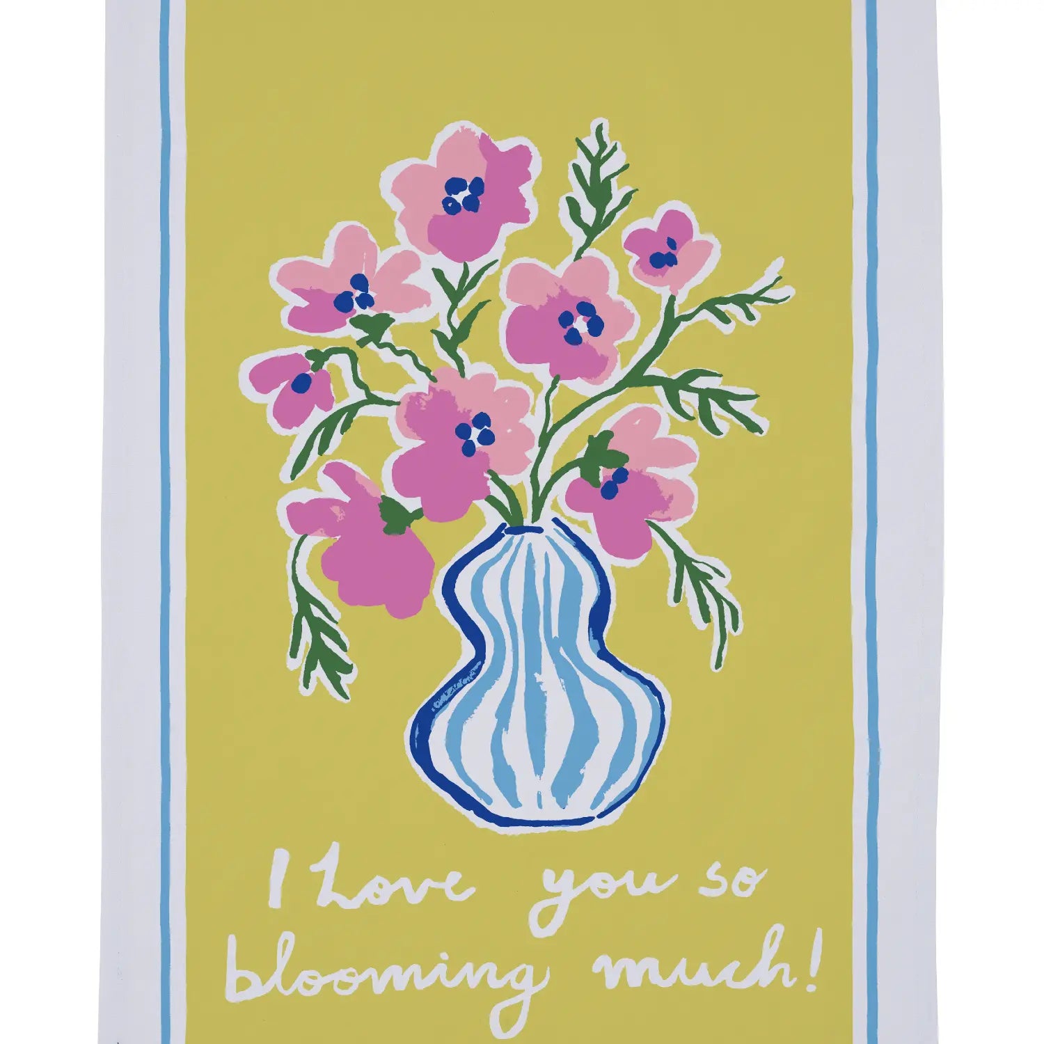 Blooming Much Cotton Tea Towel by Ulster Weavers