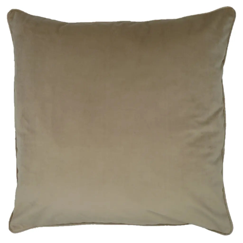 Berkshire Velvet Cushion Cover and Filled Cushion 22" x 22" (55cm x 55cm) by Sundour