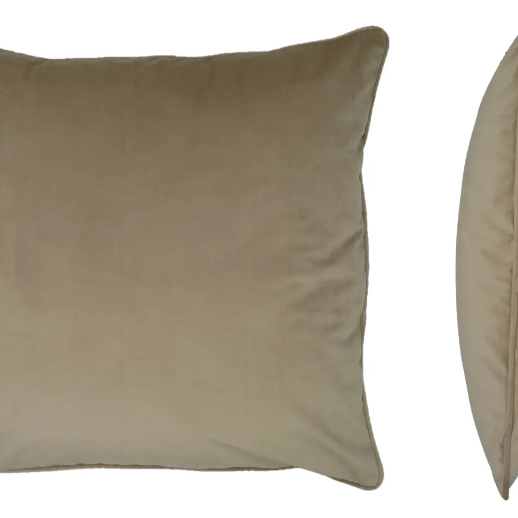 Berkshire Velvet Cushion Cover and Filled Cushion 22" x 22" (55cm x 55cm) by Sundour
