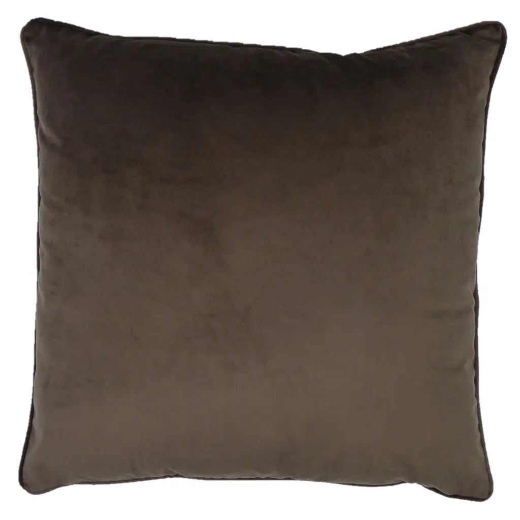 Berkshire Velvet Cushion Cover and Filled Cushion 22" x 22" (55cm x 55cm) by Sundour