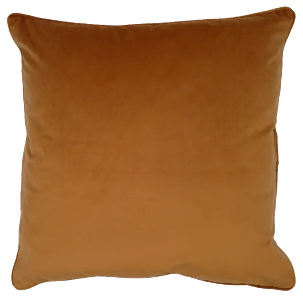 Berkshire Velvet Cushion Cover and Filled Cushion 22" x 22" (55cm x 55cm) by Sundour
