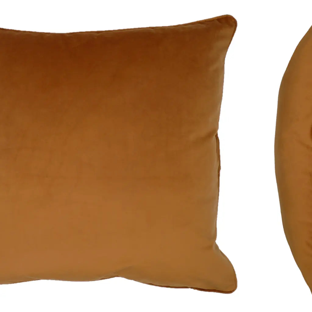 Berkshire Velvet Cushion Cover and Filled Cushion 22" x 22" (55cm x 55cm) by Sundour