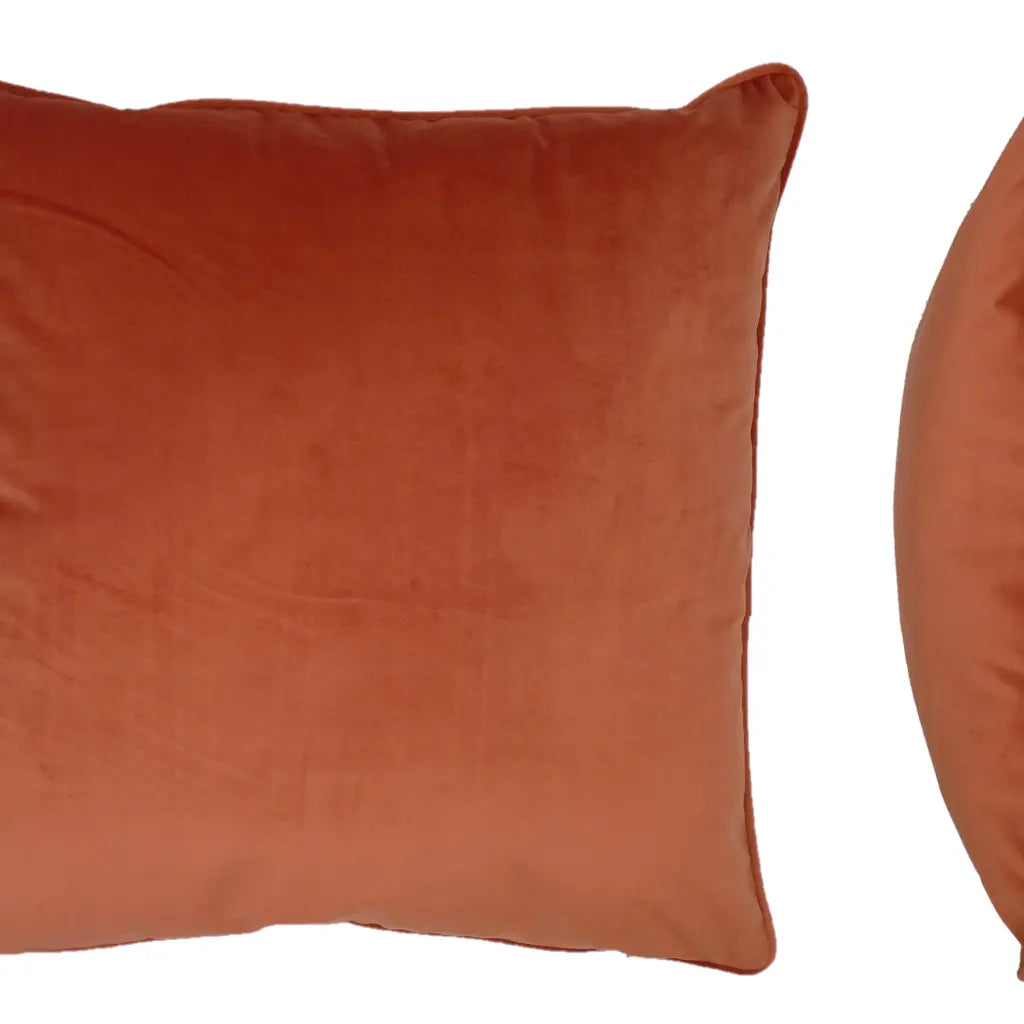 Berkshire Velvet Cushion Cover and Filled Cushion 22" x 22" (55cm x 55cm) by Sundour