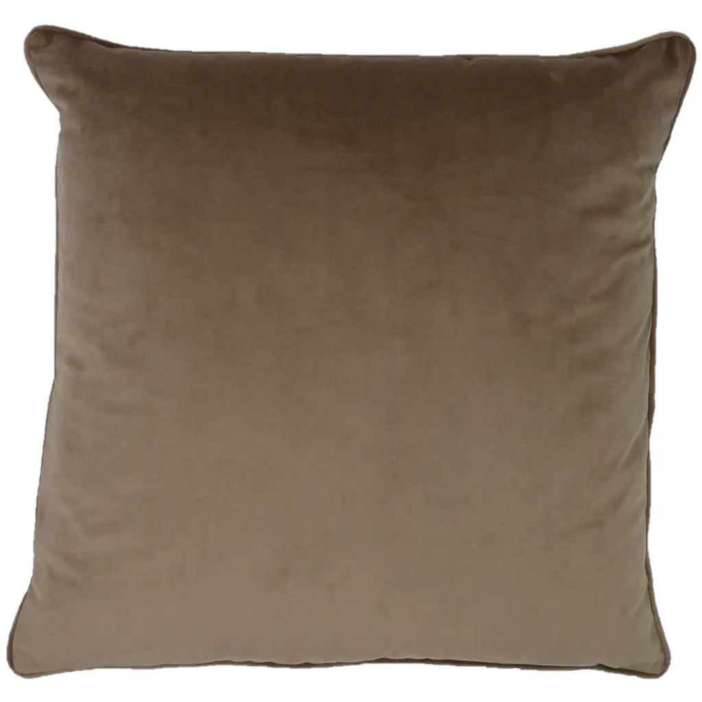 Berkshire Velvet Cushion Cover and Filled Cushion 22" x 22" (55cm x 55cm) by Sundour