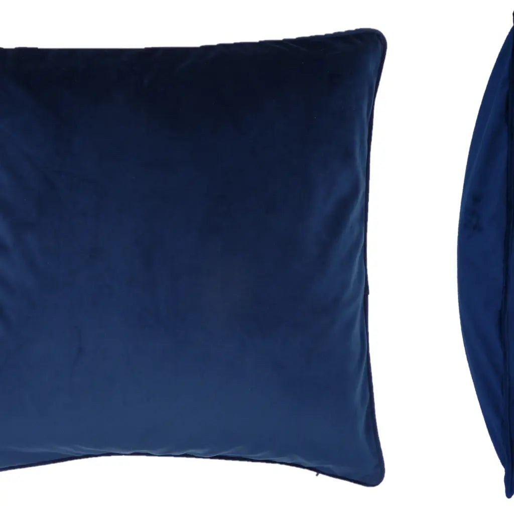 Berkshire Velvet Cushion Cover and Filled Cushion 22" x 22" (55cm x 55cm) by Sundour