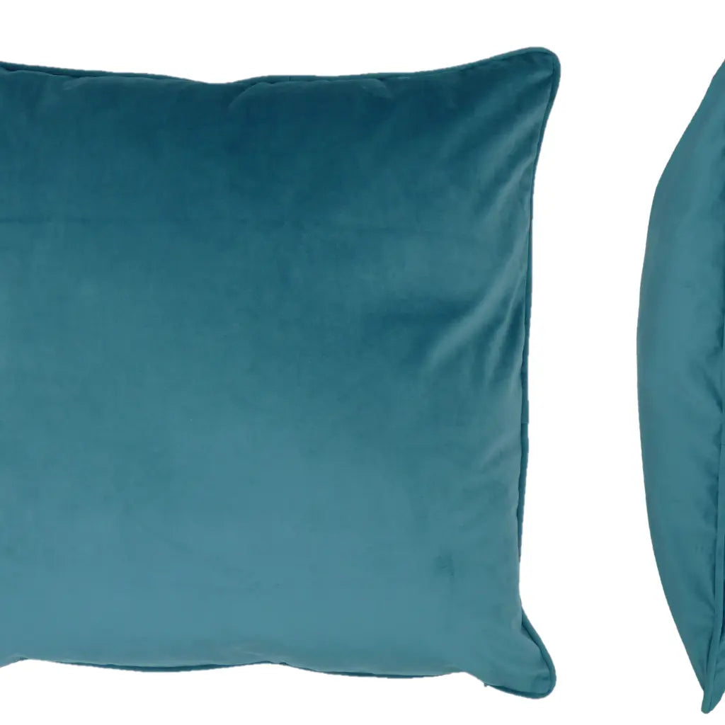 Berkshire Velvet Cushion Cover and Filled Cushion 22" x 22" (55cm x 55cm) by Sundour