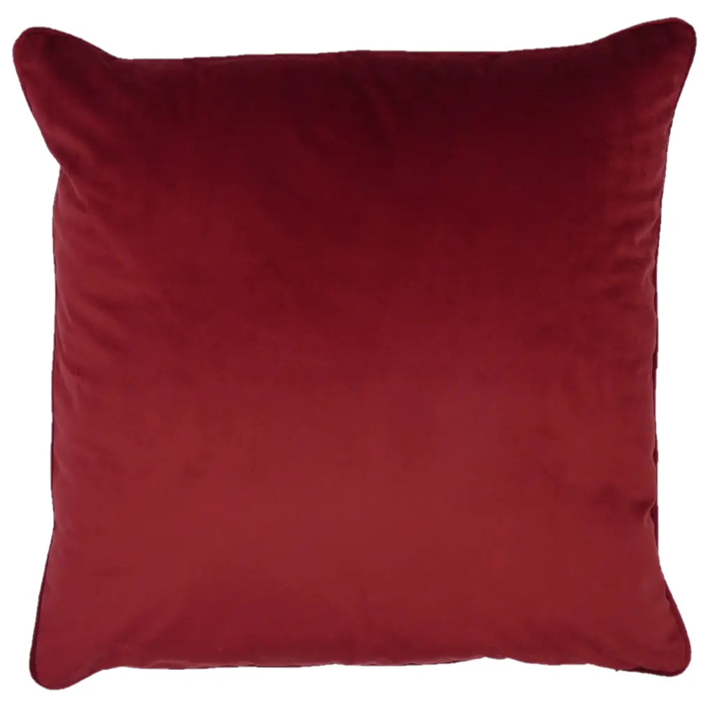 Berkshire Velvet Cushion Cover and Filled Cushion 22" x 22" (55cm x 55cm) by Sundour