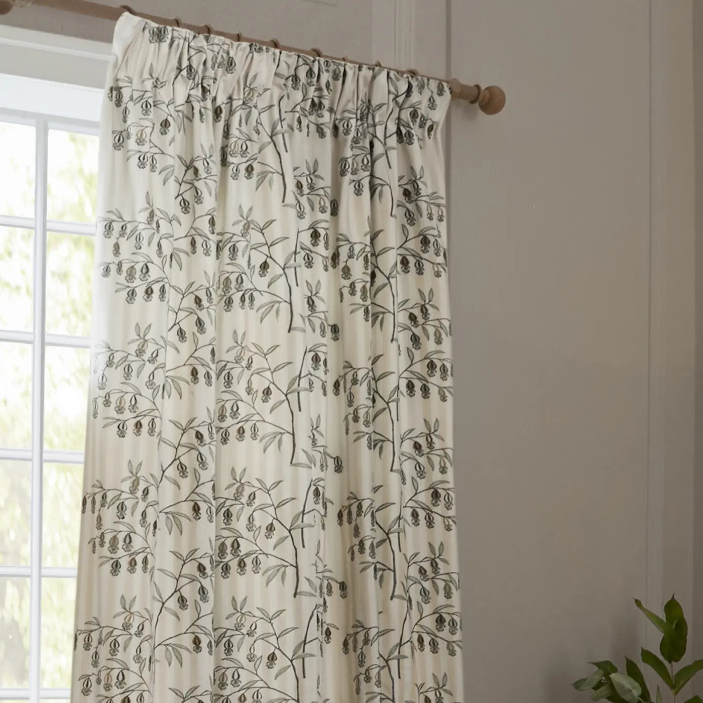 Chinese Lanterns Tape Top Pencil Pleat Curtains by Sanderson