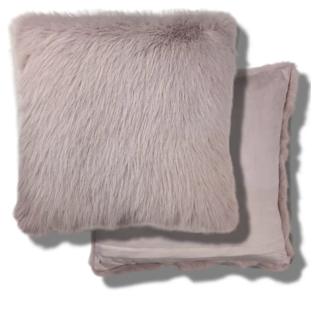 Chelsea Fur Cushion Cover and Filled Cushion 18" x 18" (45cm x 45cm) by Sundour
