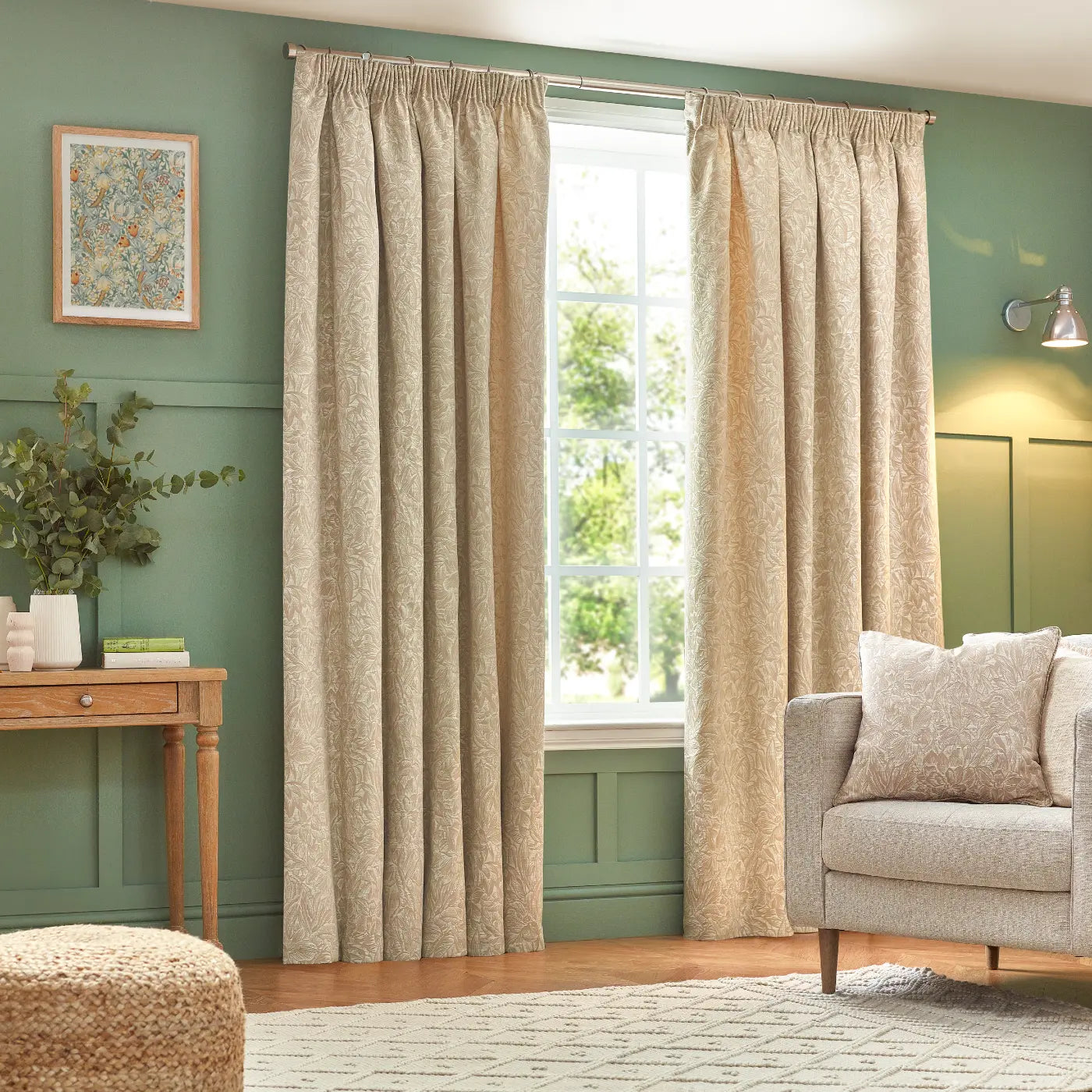 Grantley Tape Top Pencil Pleat Curtains by Wylder
