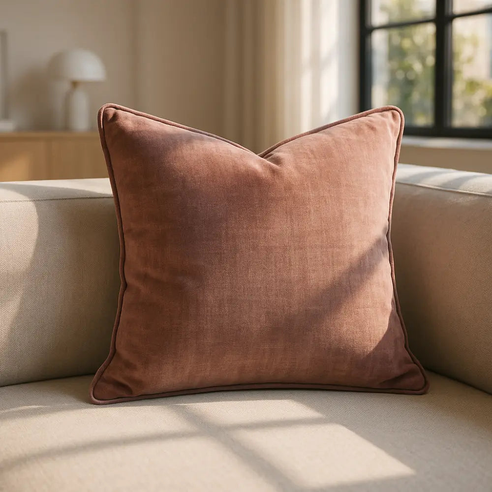 Lille Velvet Cushion Cover Made to Order by Style Furnishings