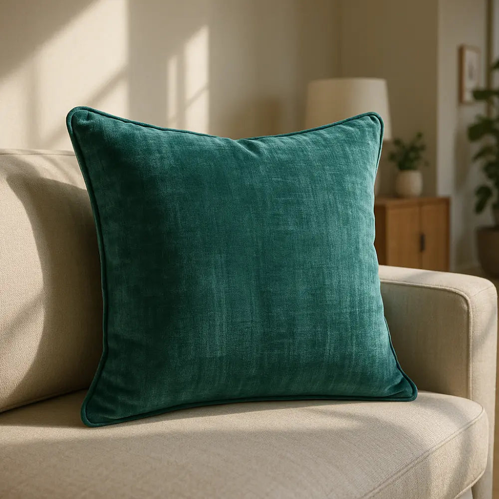 Lille Velvet Cushion Cover Made to Order by Style Furnishings