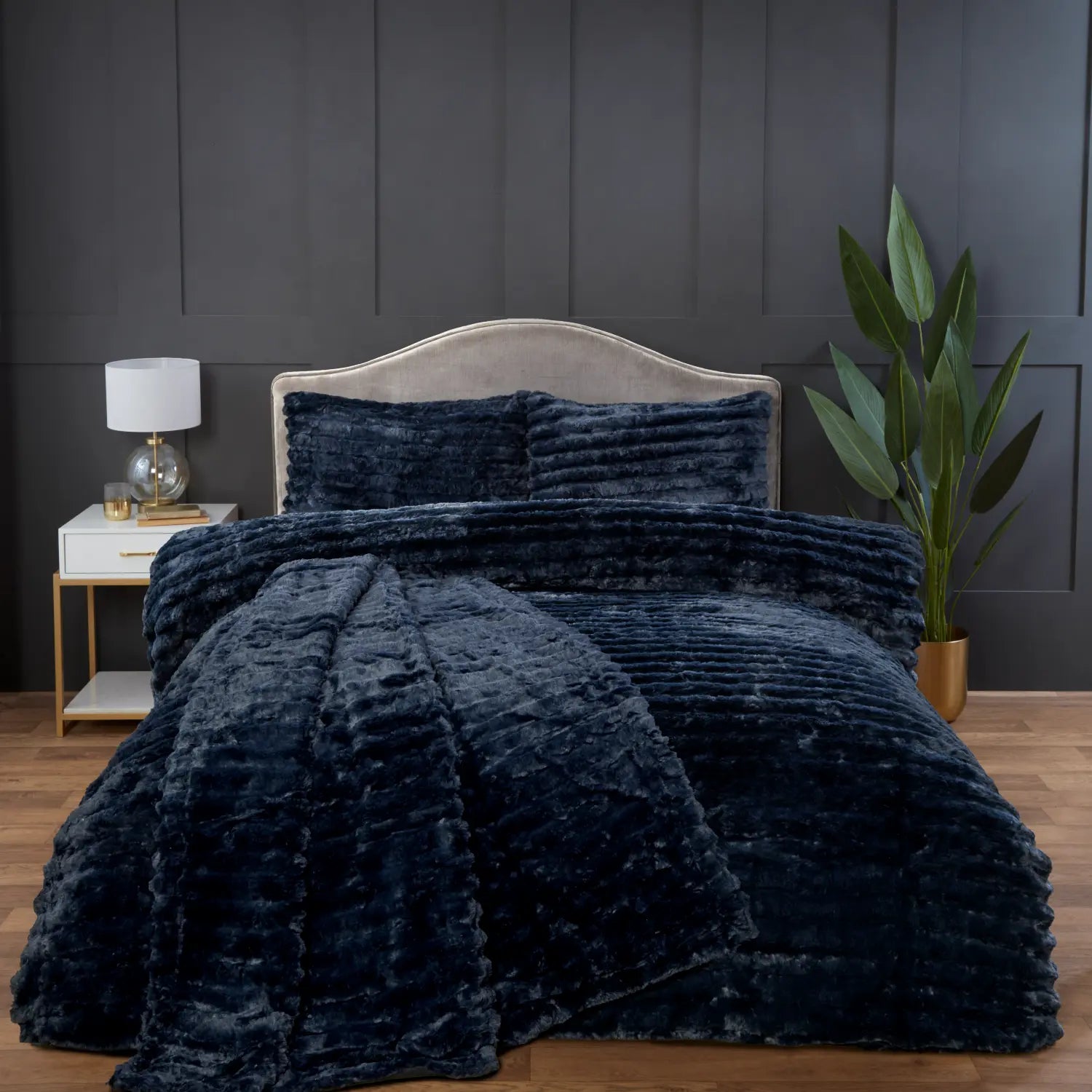 Rabbit Faux Fur Duvet Cover Set by Rapport Home