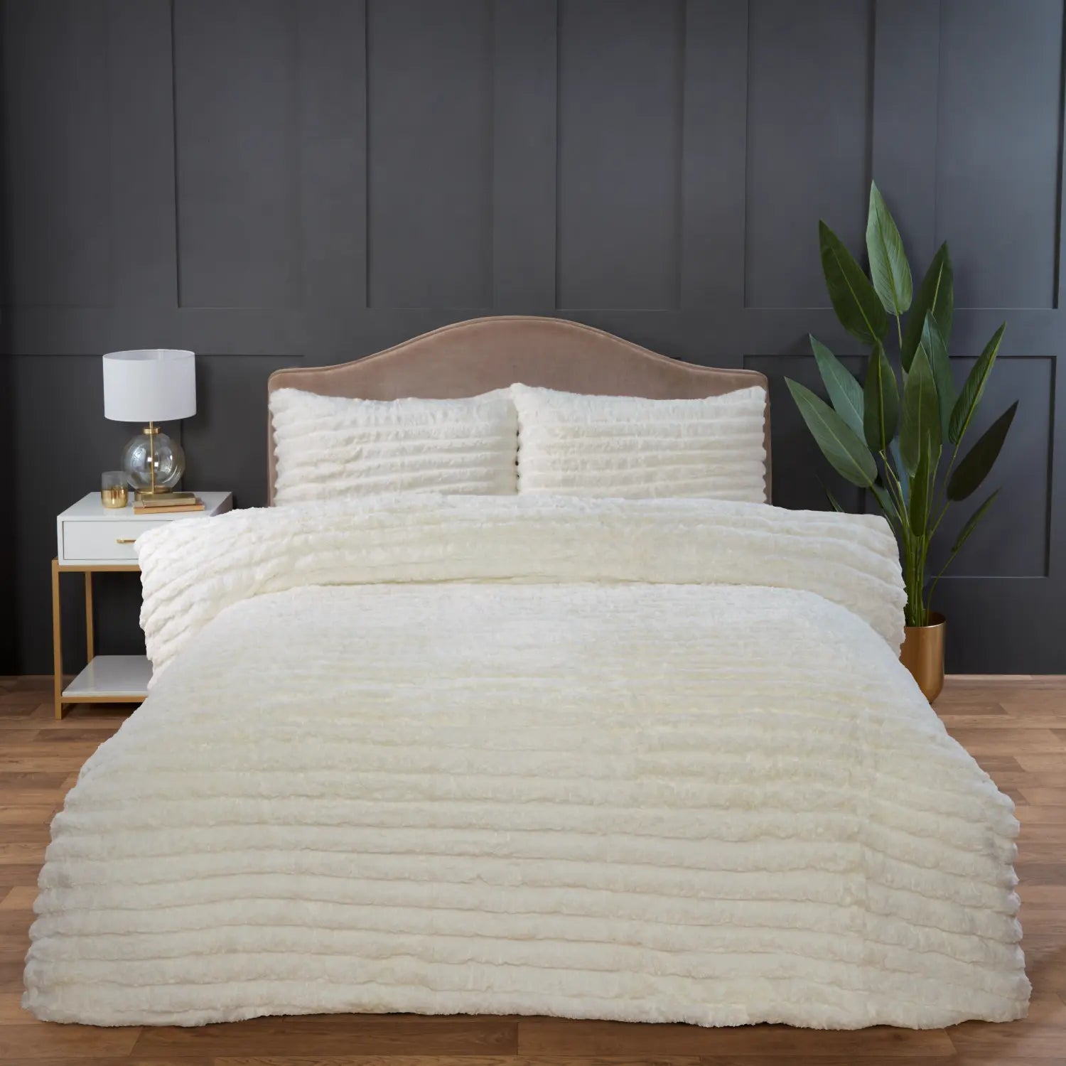 Rabbit Faux Fur Duvet Cover Set by Rapport Home