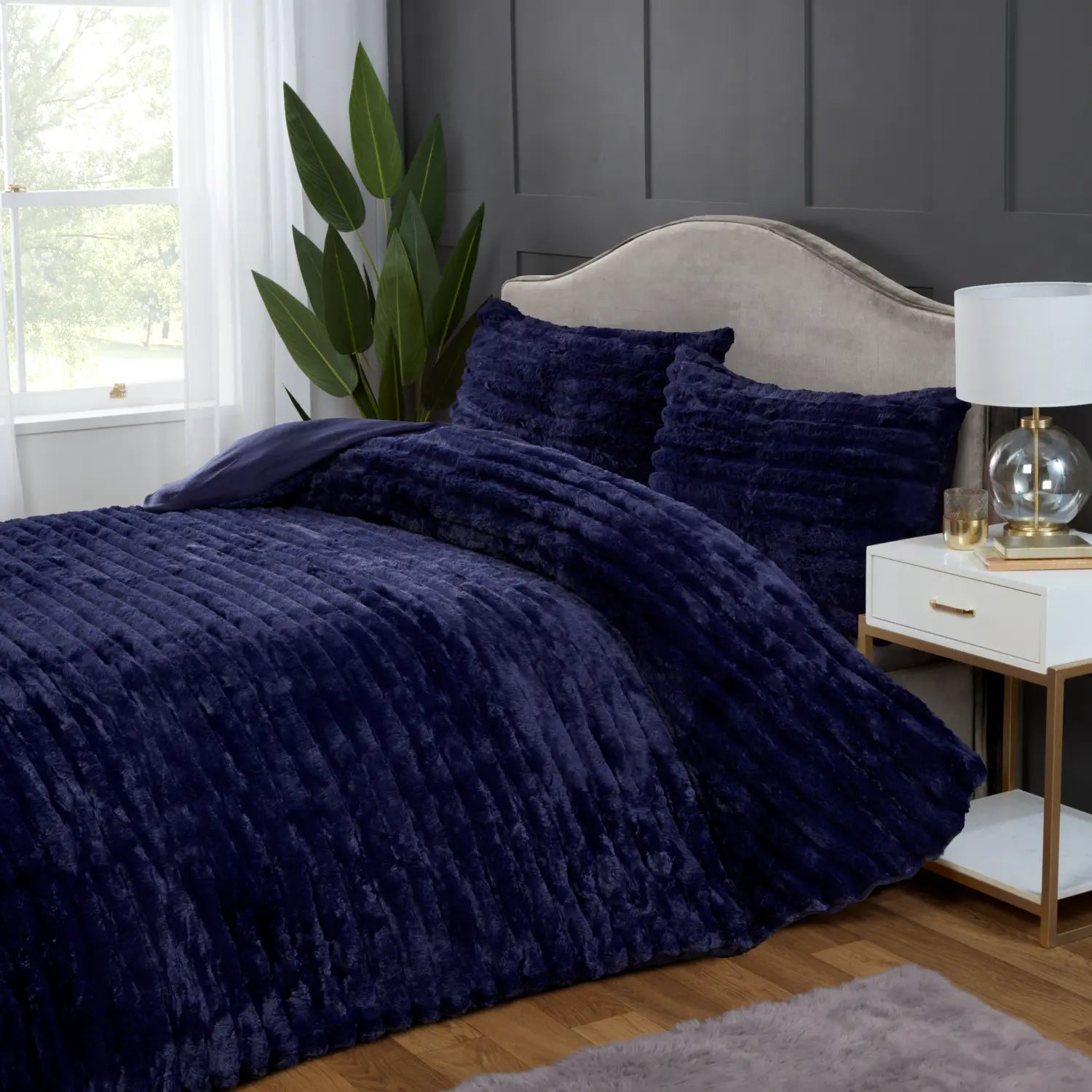 Rabbit Faux Fur Duvet Cover Set by Rapport Home