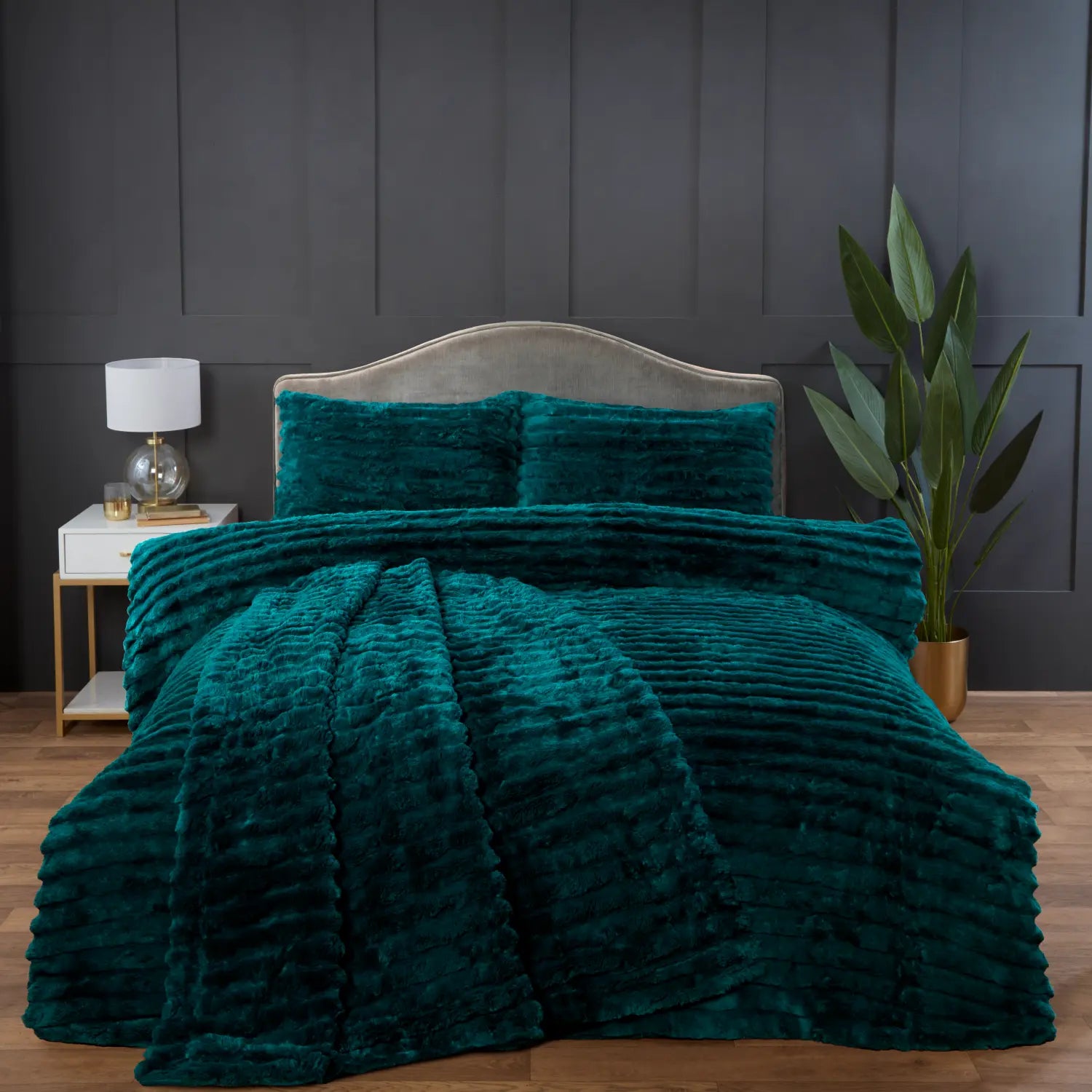 Rabbit Faux Fur Duvet Cover Set by Rapport Home