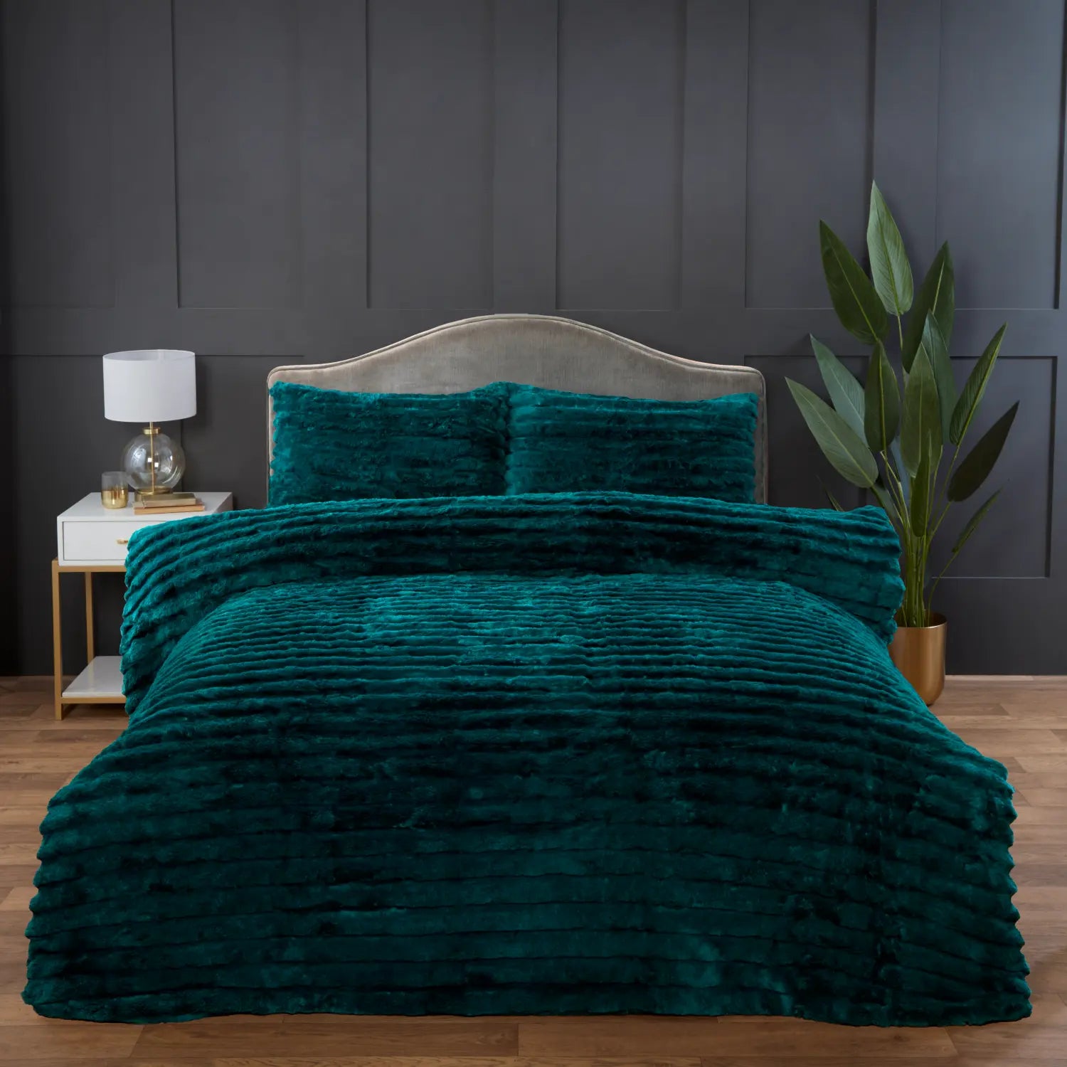 Rabbit Faux Fur Duvet Cover Set by Rapport Home