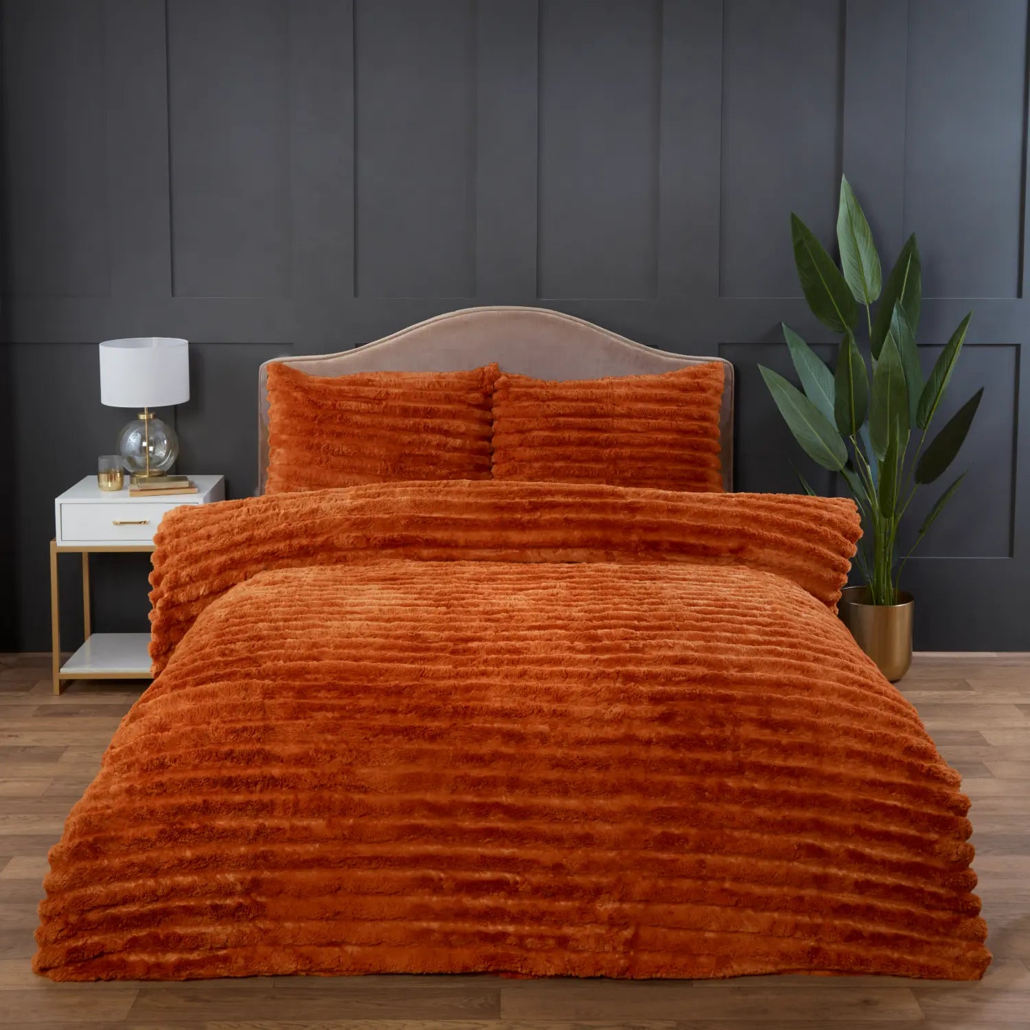 Rabbit Faux Fur Duvet Cover Set by Rapport Home