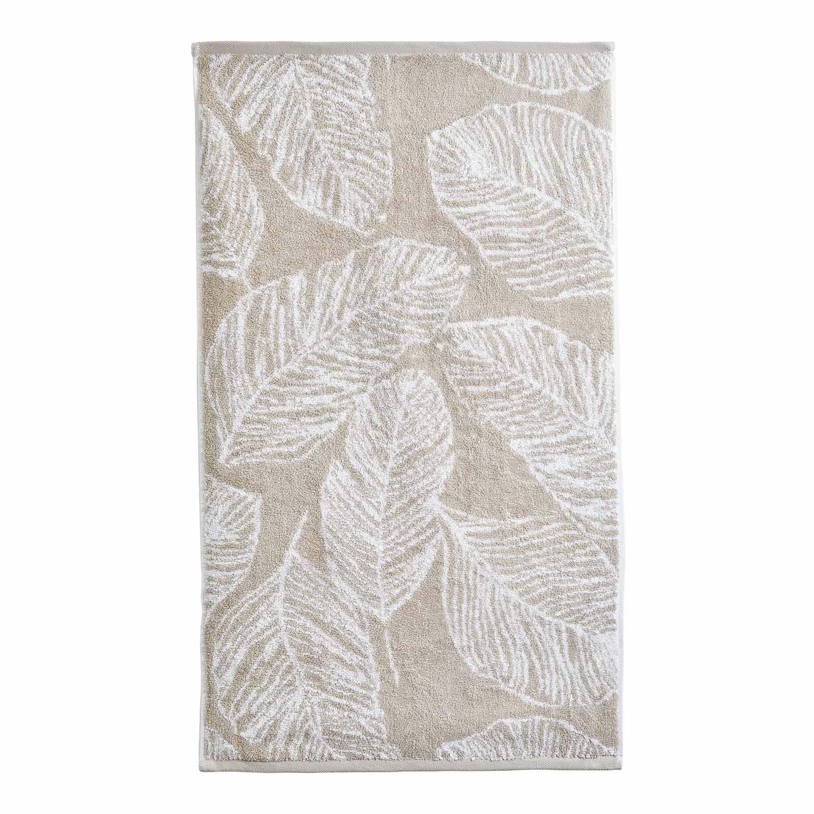 Matteo Leaf Jacquard 550gsm Towel by Fusion