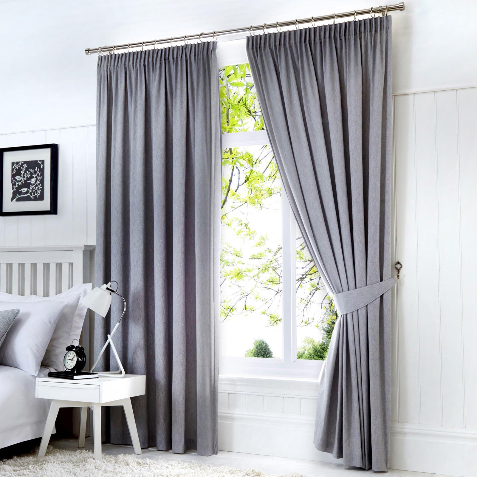 Dijon Blackout Tape Top Pencil Pleat Curtains by Fusion