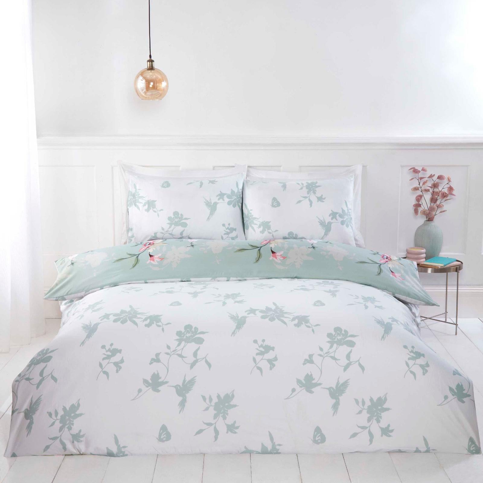 So Soft Hummingbird Duvet Cover Set Green