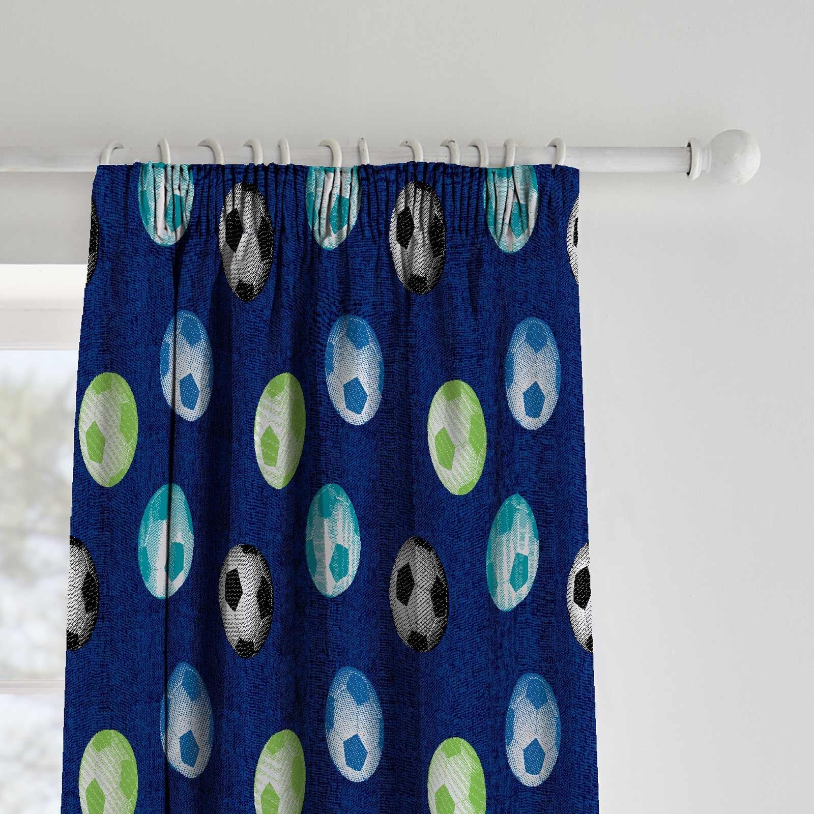 Football Tape Top Curtains by Catherine Lansfield