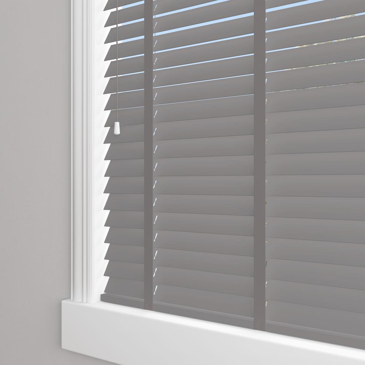 Sunwood Wood Ash Made to Measure Venetian Blind with Steel Tapes by Decora