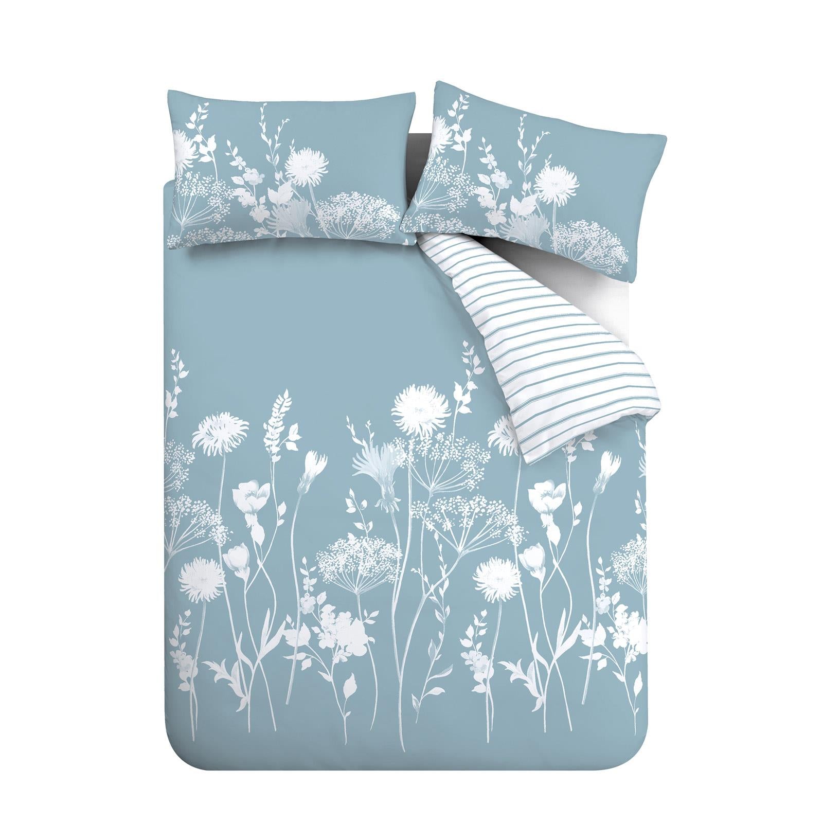 Meadowsweet Floral Seaspray Duvet Cover Set